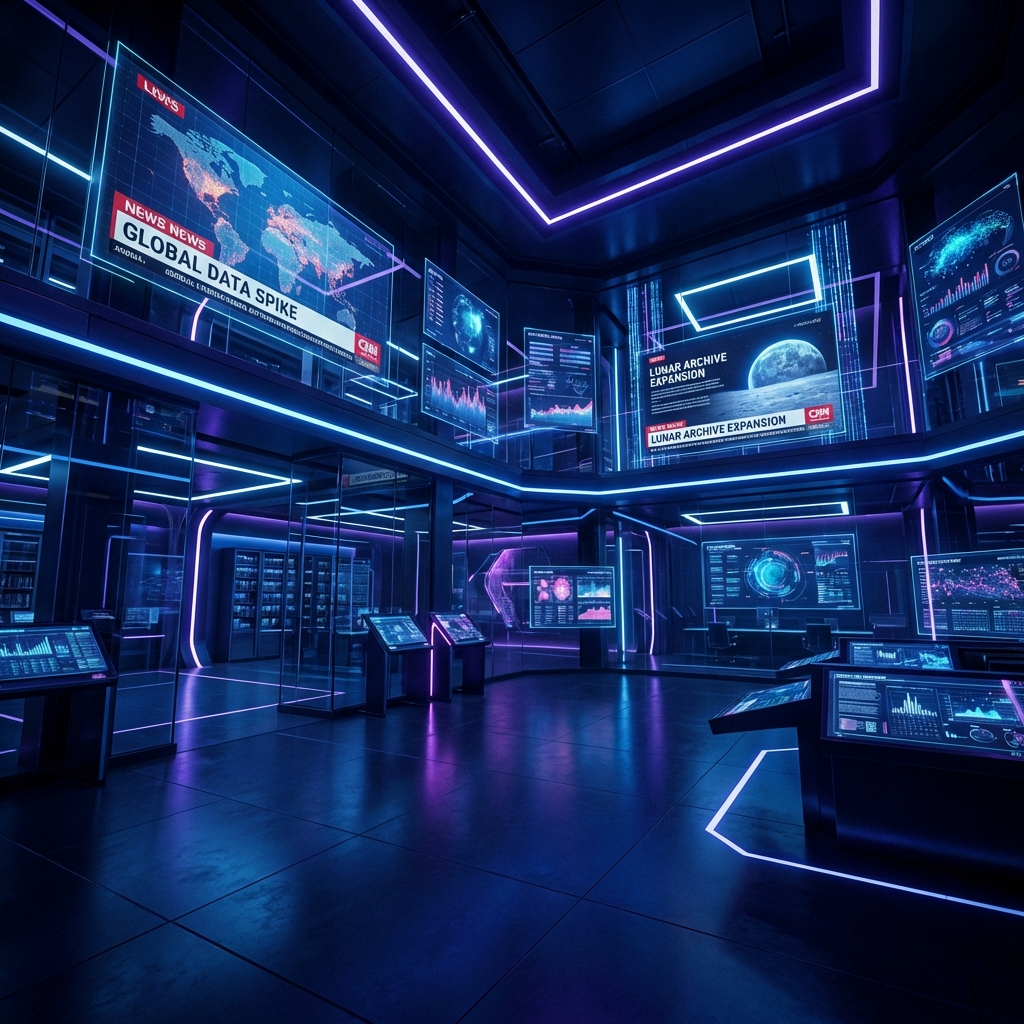 Futuristic Newsroom